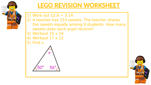 LEGO REVISION WORKSHEET 8