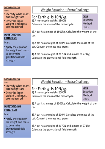 Activate P1 Forces - Forces at a Distance (KS3)