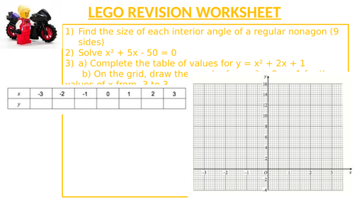 LEGO REVISION WORKSHEET 31