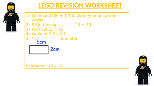 LEGO REVISION WORKSHEET 37