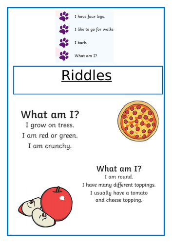 Year One full planning - Riddles writing bundle - Editable - animal ...