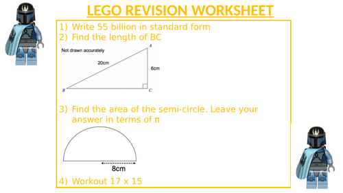 LEGO REVISION WORKSHEET 55