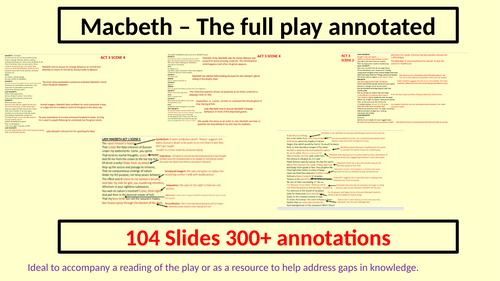 Macbeth Full Play Annotated