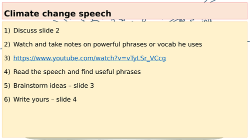 speech writing ppt tes