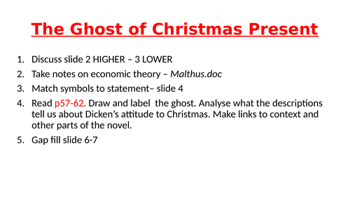 A Christmas Carol English Literature GCSE | Teaching Resources