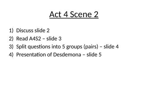 Othello for AQA English Literature A-level | Teaching Resources