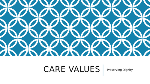Care Values Preserving Dignity Heath and Social Care BTEC Level 2
