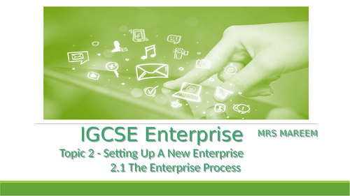 igcse enterprise coursework