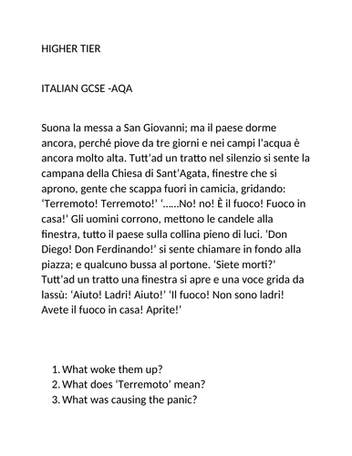 revision-sheet-for-italian-gcse-higher-tier-questions-from-past