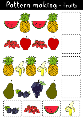 Healthy Eating FOOD | Patterns (7 Activities) 3 LESSONS | Teaching ...