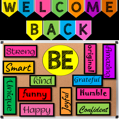 Welcome Back Bulletin Board Editable Inspirational Back To School Decor Teaching Resources