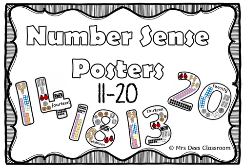 Number Sense Posters 1120 Teaching Resources