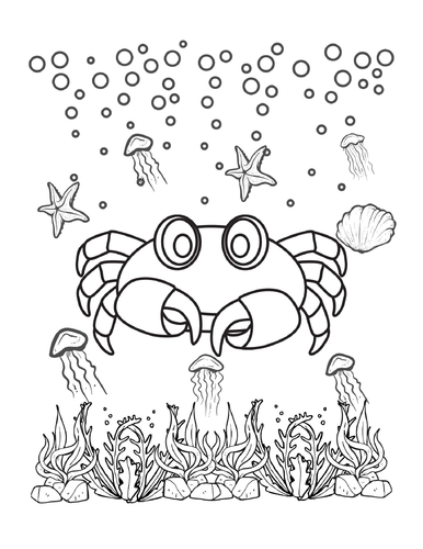 Sea Life Animals Colouring Pages, Sheets PDF, Animals Colouring Pages