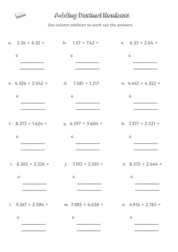 Adding Decimals - Y5 Decimals Lesson 15 - Year 5 | Teaching Resources