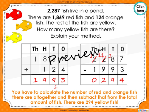 Subtracting 4 Digit Numbers With Exchanges Revision Year 5 Teaching 