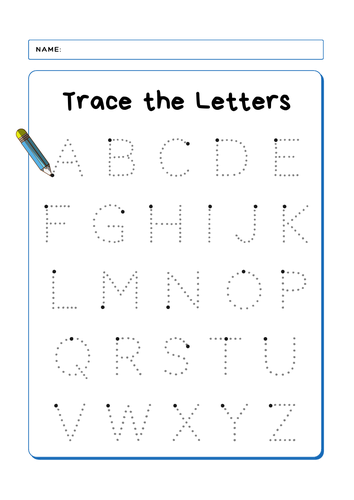 Tracing Worksheets - Letters and Numbers Bundle | Teaching Resources