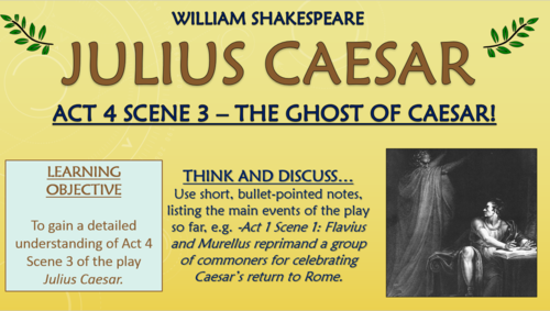 Julius Caesar - William Shakespeare - Act 4 Scene 3 - The Ghost of Caesar!