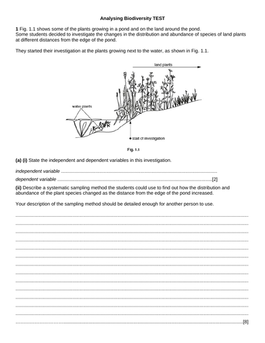 Biology A2 Level (CIE) End of Topic Tests - full set | Teaching Resources