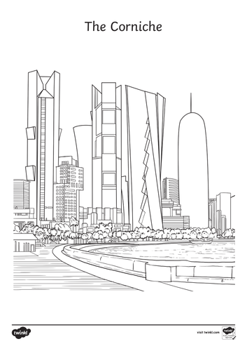 Qatar colouring pages | Teaching Resources