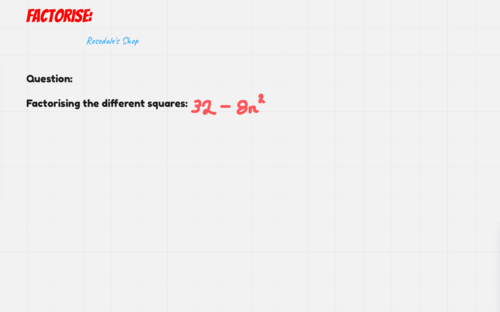 Factorise questions and answers gcse igcse higher tier maths aqa 