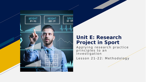 unit e research project in sport (pearson set)