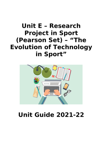 unit e research project in sport (pearson set)