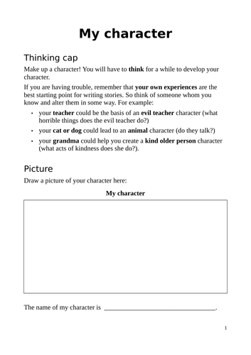 year 4 creative writing checklist