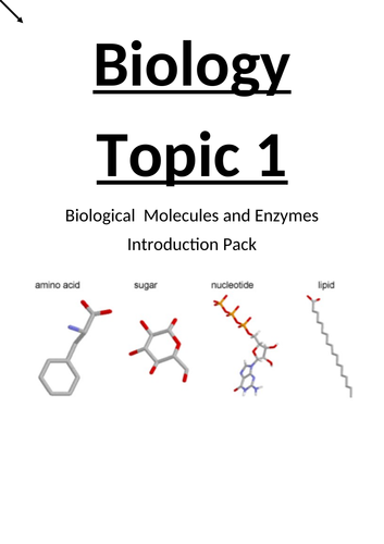 biological molecules assignment