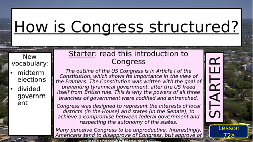 Edexcel A Level USA Politics Lessons 47-48 (The Structure & Powers of ...