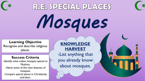KS1 RE - Special Places - Mosques!
