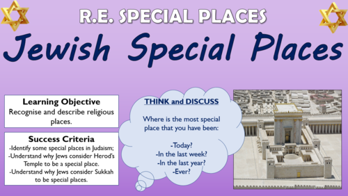 KS1 RE - Jewish Special Places!