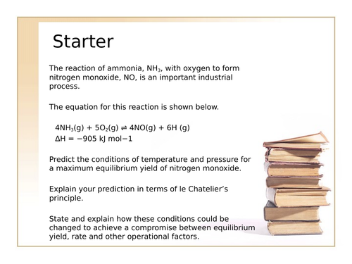 OCR Chemistry Calculating Kc from results | Teaching Resources