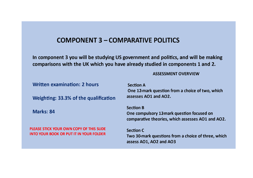 A LEVEL US GOVERNMENT AND POLITICS L1 THE ORIGINS OF THE US CONSTITUTION