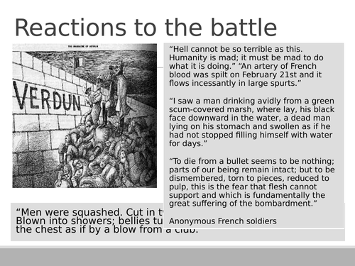 Conflict & Tension: Lesson 18: The Battle of Verdun: 1916 | Teaching