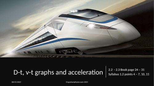 New 2023 IGCSE Physics Unit 1, Motion and Forces Lesson 2 Motion graphs