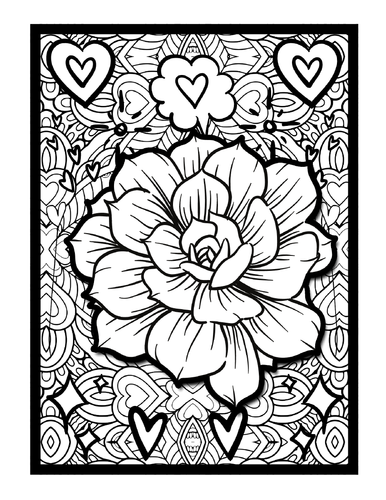 Flowers Mindfulness Mandala Colouring Pages, Printable Coloring Sheets