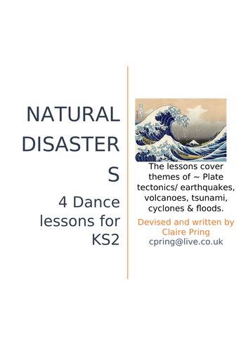 Natural Disasters 4 Dance Lesson Plans Ks2 Teaching Resources