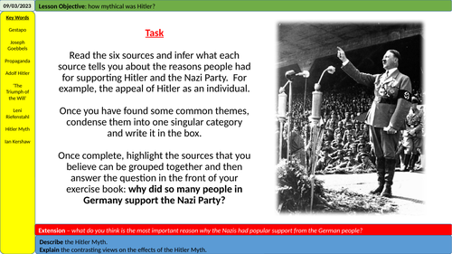 The Hitler Myth | Teaching Resources