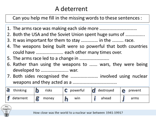 significance-of-the-arms-race-teaching-resources