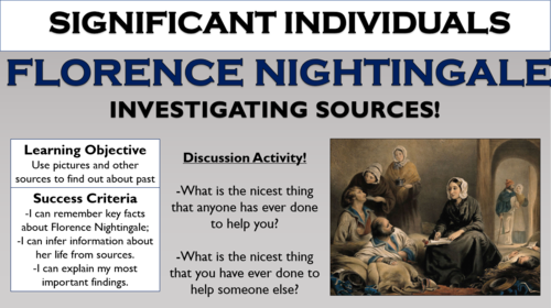 Florence Nightingale - Exploring Sources - KS1 History Lesson!