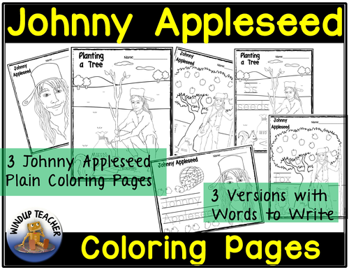 johnny appleseed coloring pages