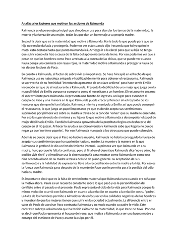 a level spanish essay example