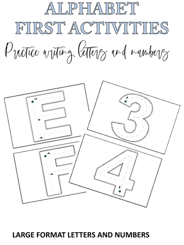 Writing practice - Letters and Numbers | Teaching Resources