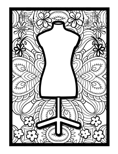 Sewing Mindfulness Mandala Colouring Pages, Textile Printable Colouring ...