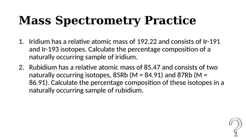 IB Chemistry Topic 2.2 and 12 PowerPoint