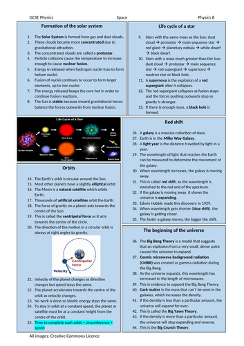 AQA GCSE physics knowledge organiser | Teaching Resources