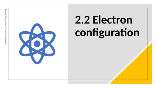 Power Point Presentation on 2.2 Electron configuration