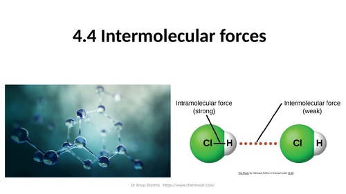 Power Point Presentation on 4.4 Intermolecular forces