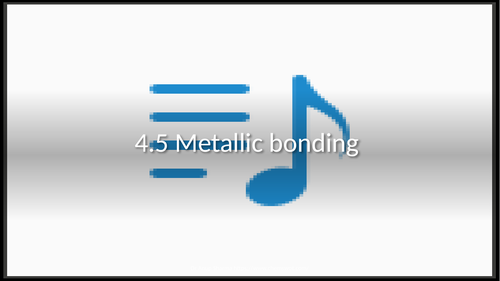 Power Point Presentation on 4.5 Metallic bonding