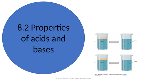 PPT on 8.2 Properties of acids and bases